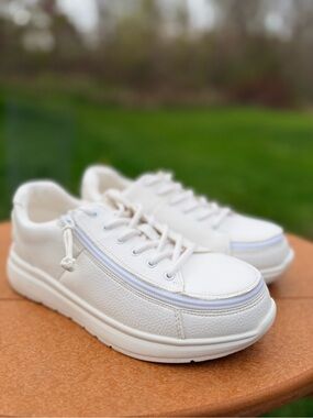 Billy Casual White Low-Top Leather Sneakers